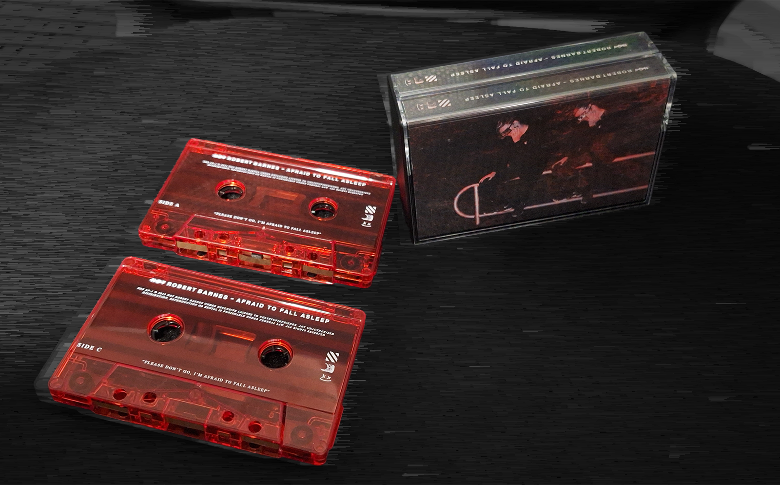 Dual Cassette Design for ‘Afraid To Fall Asleep’ [Personal Project, 2023]